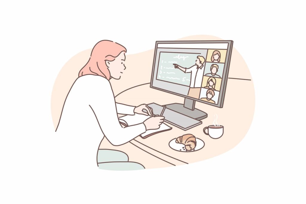 勉強をする人