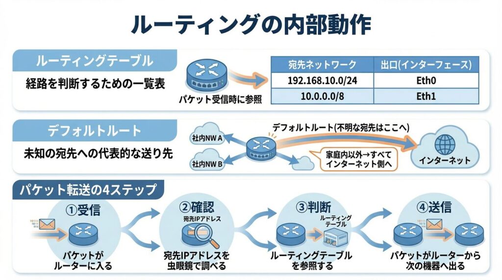 ルーティングの仕組みについて図解