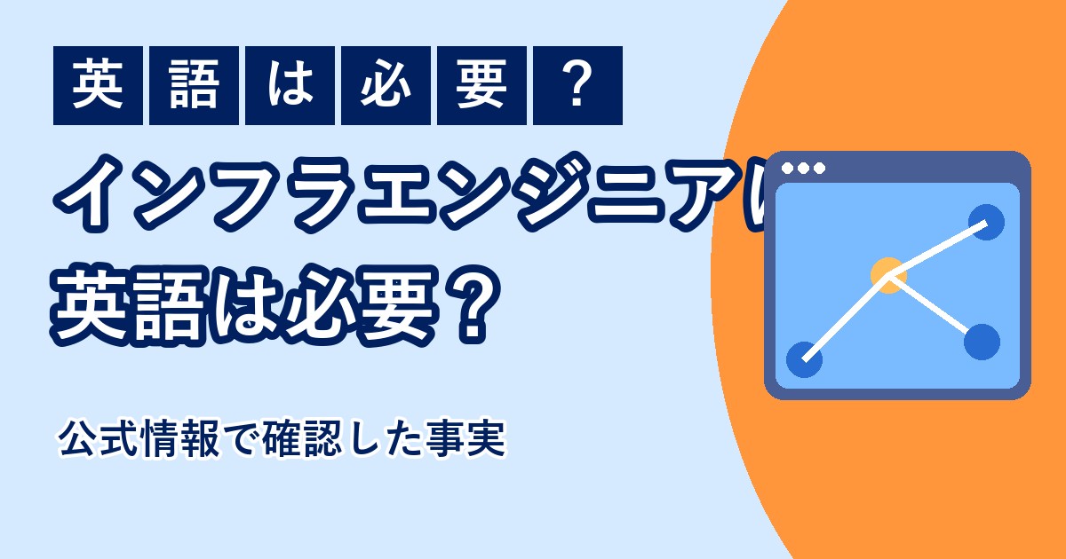 インフラエンジニアに英語は必要かを解説する記事のアイキャッチ
