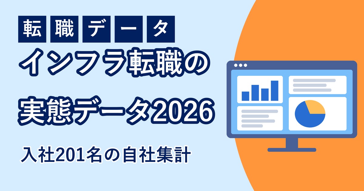 インフラエンジニア転職の実態データのアイキャッチ画像